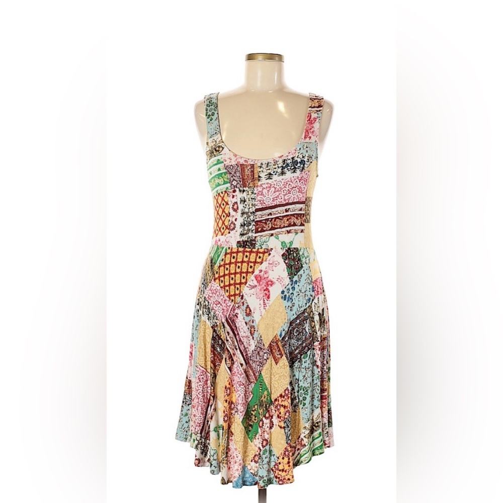 American Rag Colorful Patchwork Midi Dress